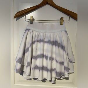Lululemon Court Rival High-Rise Skirt White & Purple Sz 0